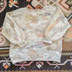 80's multimedia sweater with balloon sleeves